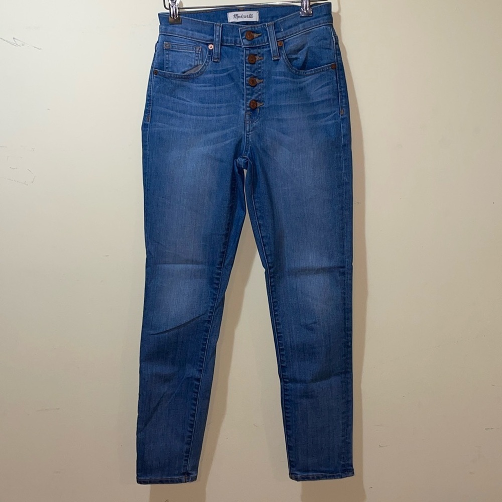 Womens Madewell 9” High Riser Skinny Skinny Crop Jeans